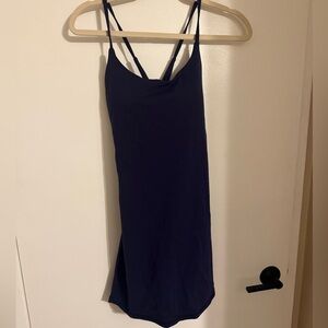 Navy Blue Dress - Built in Shorts